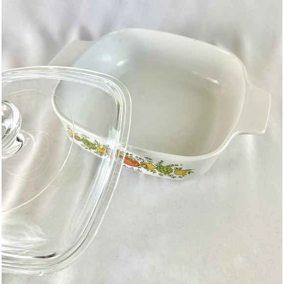 Vintage Corning Ware L'Echalote Spice of Life A-1-B One Quart Dish with Lid Rare - Picture 7 of 12